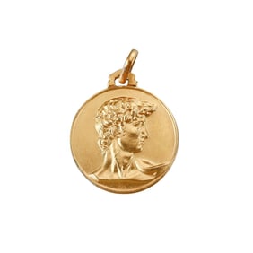 18k Gold Michelangelo's David Pendant Charm