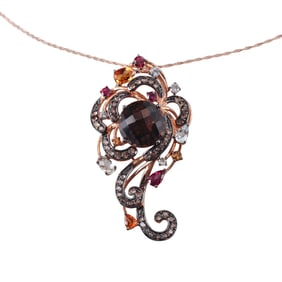 Levian Le Vian 14k Gold Quartz Gemstone Pendant Necklace