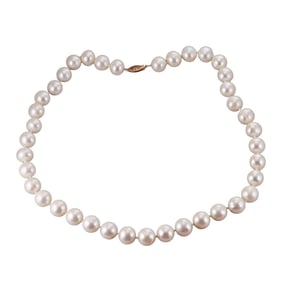 14k Gold 10mm-11mm Pearl Necklace