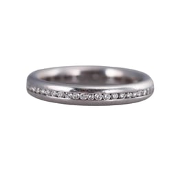 Platinum Diamond Eternity Wedding Band Ring