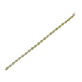 Yellow Gold Peridot Bracelet