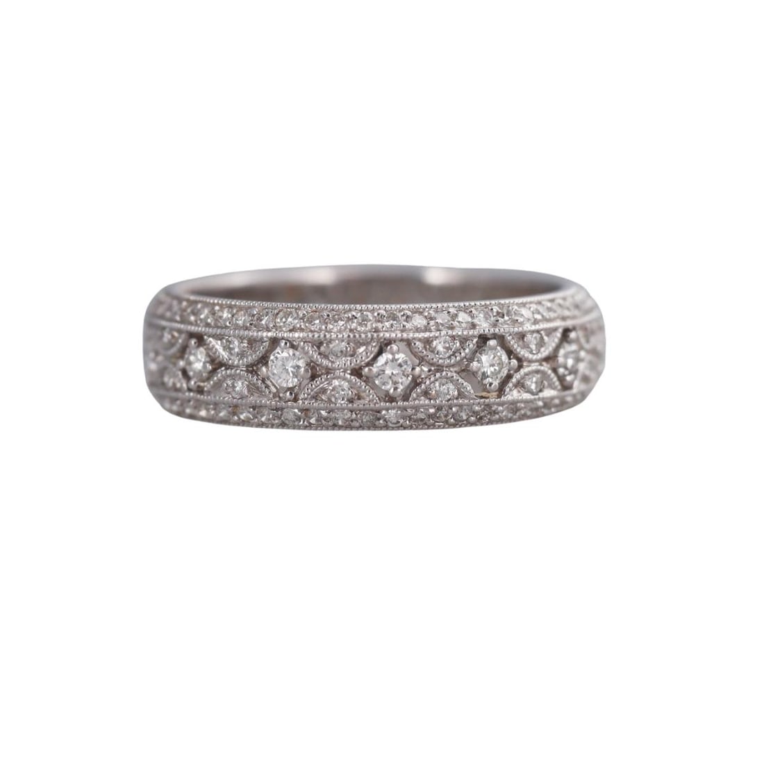 18k Gold Diamond Eternity Band Ring (1 of 3)