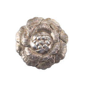 Georg Jensen Sterling Silver Flower Brooch Pin No. 176