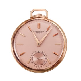 Patek Philippe 18k Rose Gold Pocket Watch