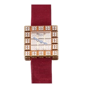 Chopard Ice Cube Diamond Pave Quartz Ladies Watch 13/7003-20