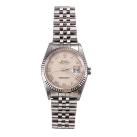 Rolex Datejust 36 Cream Roman Dial Automatic Watch 16234