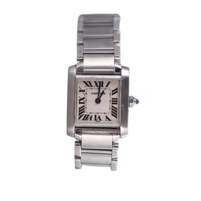 Cartier Tank Francaise Stainless Steel Quartz Ladies Watch 2300