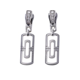 Bulgari Parentesi Diamond Gold Drop Earrings
