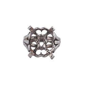 Platinum Diamond Ring Setting Mounting