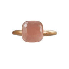 Pomellato Nudo Rose Quartz 18k Rose Gold Ring