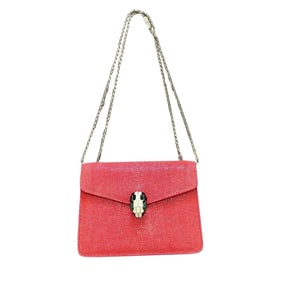 Bvlgari Bulgari Serpenti Tasche Red Shoulder Handbag Bag