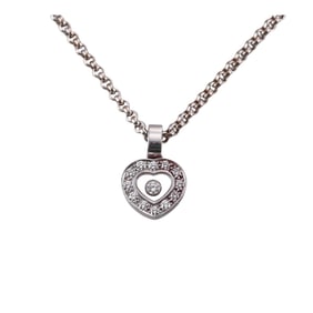 Chopard Happy Hearts 18k Gold Diamond Pendant Necklace