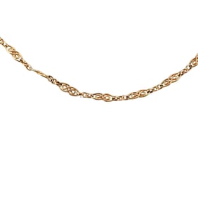 Antique French 18k Gold Link Chain Necklace