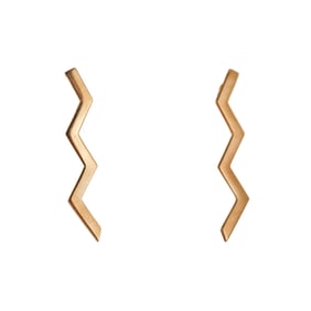 Tiffany & Co Paloma Picasso 18k Gold Zig Zag Earrings