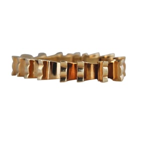 Retro 18k Gold Geometric Bracelet