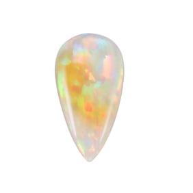 Ethiopian Opal 18.23ct Pear Shape Cabochon Loose Gemstone