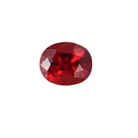 2.95ct Red No Heat Burmese Spinel GIA Certified Loose Oval Gemstone