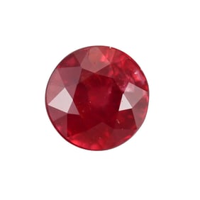 1.33ct C.Dunaigre No Heat Mozambique Round Ruby Certified Loose Round Gemstone