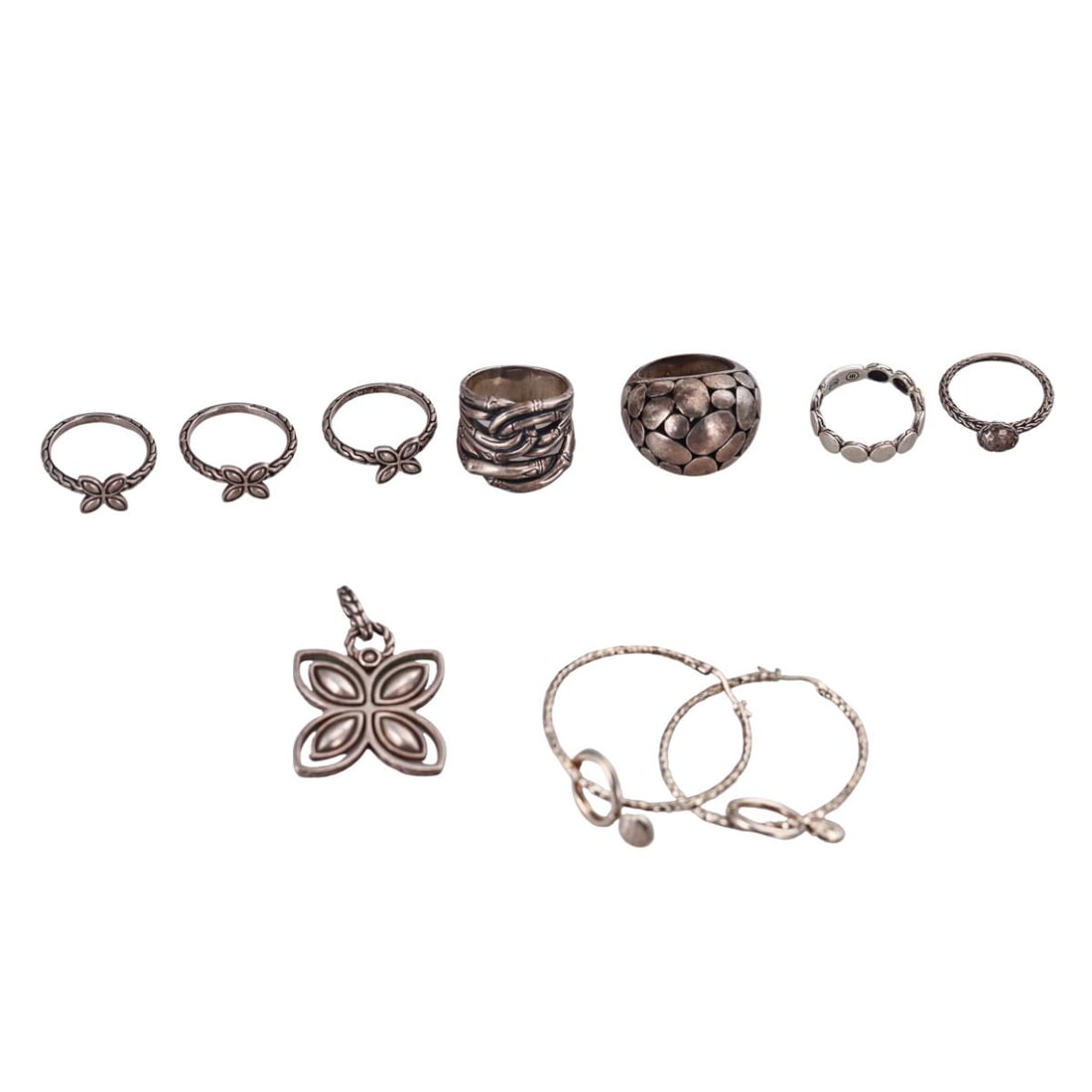 John Hardy Sterling Silver Jewelry Lot of 9 (1 of 3)