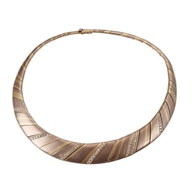 H. Stern 18k Gold Diamond Choker Necklace