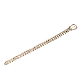 18k Gold 8.87ctw Diamond Buckle Bracelet