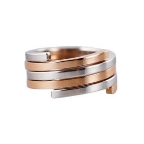 Dinh Van Spirale Rose Gold Sterling Silver Puzzle Ring