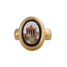 24k Gold Micro Mosaic Ring