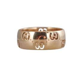 Gucci Icon 18k Gold Band Ring