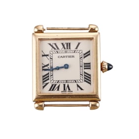 Cartier Tank Obus 18k Gold Quartz Watch 1630