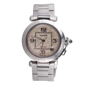 Cartier Pasha MOP Automatic GMT Watch 2377