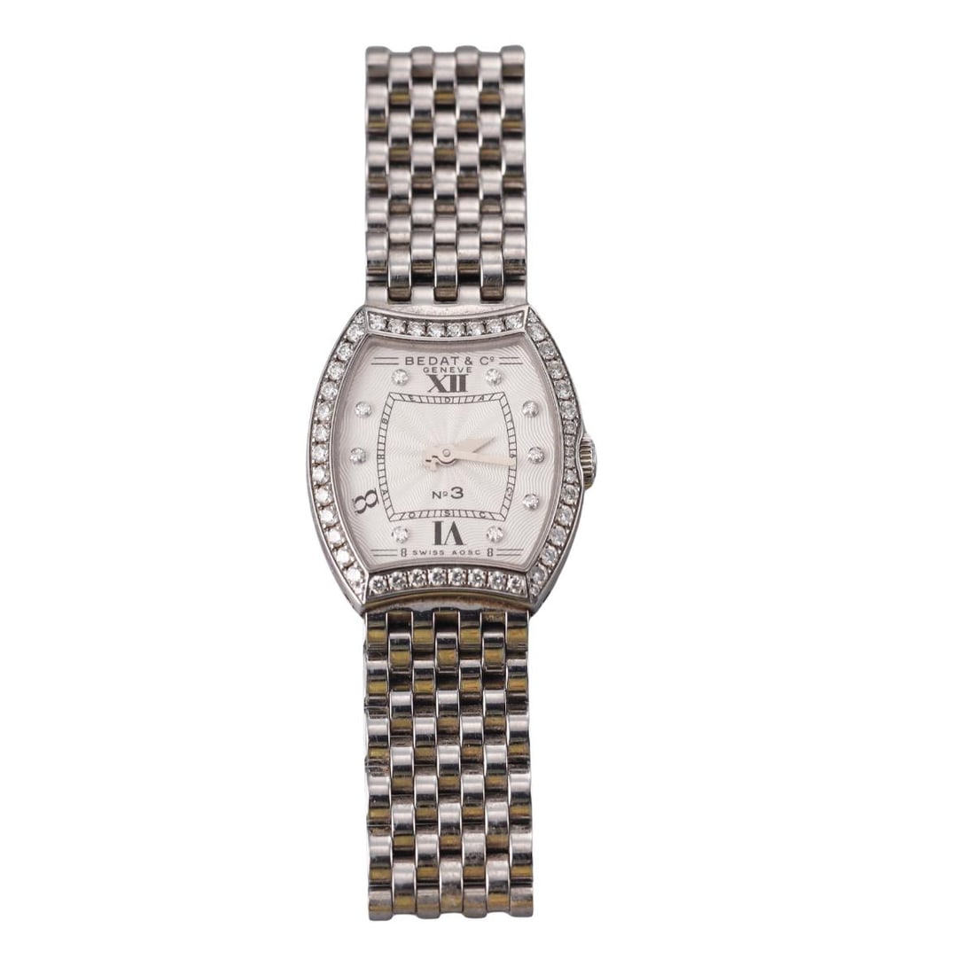 Bedat & Co Diamond Quartz Ladies Watch 304: Metal : Stainless Steel Designer : Bedat & Co Movement : Quartz- working order Measurements : 23mm case Reference/Model: : 304/No. 3 Functions : Hours, Minutes Cond
