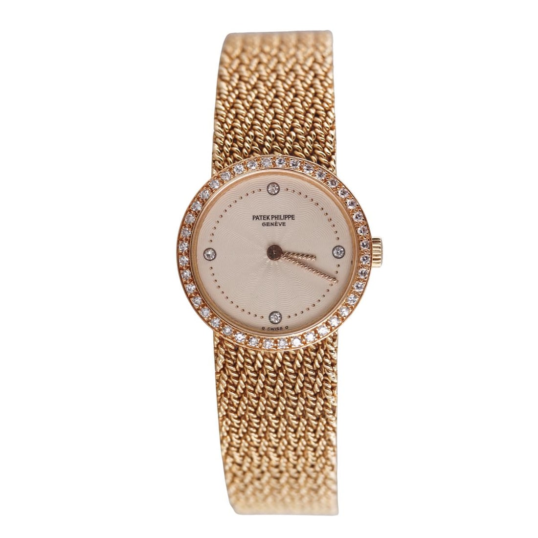 Patek Philippe Calatrava Diamond Ladies Manual Wind Watch 4522/1 (1 of 7)