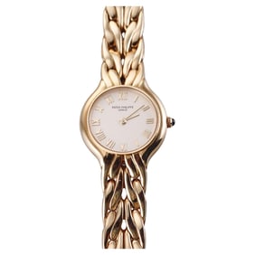 Patek Philippe La Flamme 18k Gold Ladies Quartz Watch 4816/1J