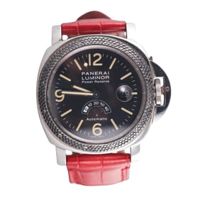 Panerai Luminor Power Reserve Black Diamond Automatic Watch PAM00027