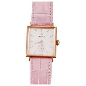 Milus Aurigos Gold Tone Stainless Steel Manual Wind Watch AUR-SP01