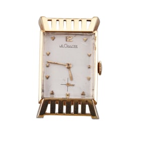 LeCoultre 18k Gold Fancy Lug Manual Wind Watch