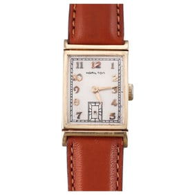 Hamilton Gilbert 14k Gold Manual Wind Watch