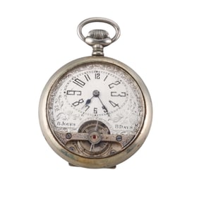 Antique Wyss Freres 8 Day Pocket Watch