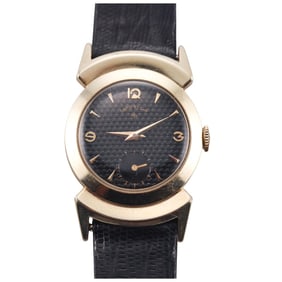 Vintage Lord Elgin Black Knight Manual Wind Watch