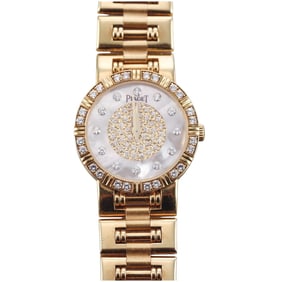 Piaget Dancer 18k Yellow Gold Diamond MOP Quartz Ladies Watch 80564 K 81
