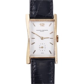 1940's Vacheron Constantin Rectangular 18k Gold Manual Wind Cal. 435/3C Watch