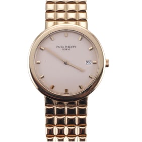 Patek Philippe Calatrava 18k Gold Quartz Watch 3937/1J
