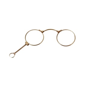 Antique 14k Gold Opera Glasses Lorgnette Pendant