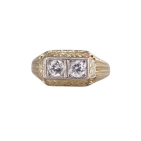 Art Deco 14k Gold Diamond Ring