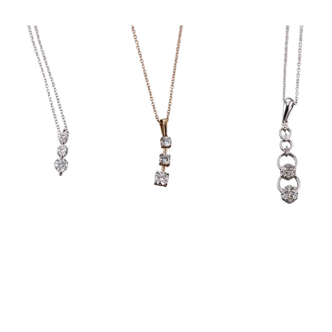 Kallati Gold Diamond Pendant Necklace Lot of 3 (1 of 2)