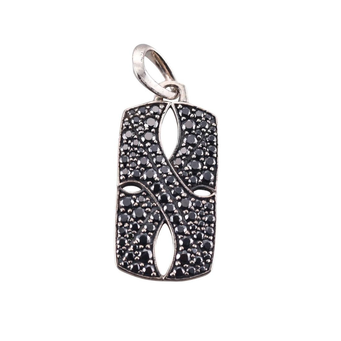 David Yurman Sterling Silver Black Diamond Pendant (1 of 4)
