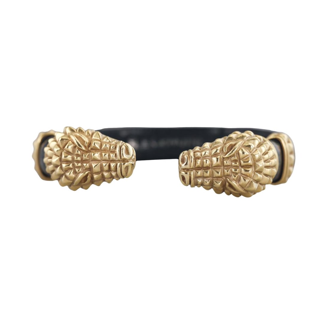Vahe Naltchayan 18k Gold Leather Alligator Cuff Bracelet (1 of 5)