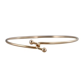 Tiffany & Co 14k Gold Vintage Hook Bracelet