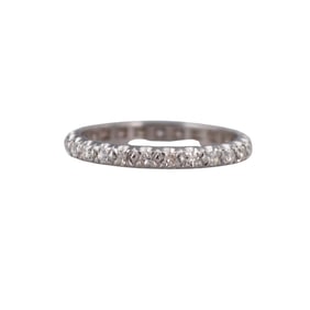Platinum Diamond Eternity Wedding Band Ring