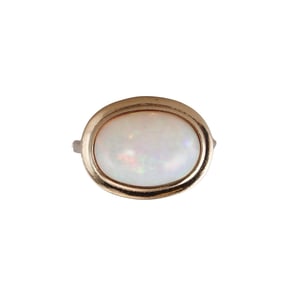 18k Gold Opal Cabochon Ring